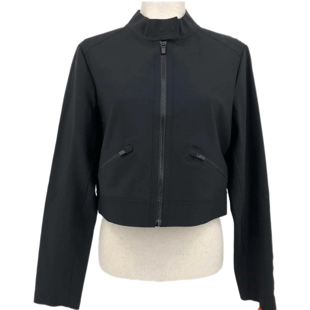 Athleta Women's Black Bomber Jacket